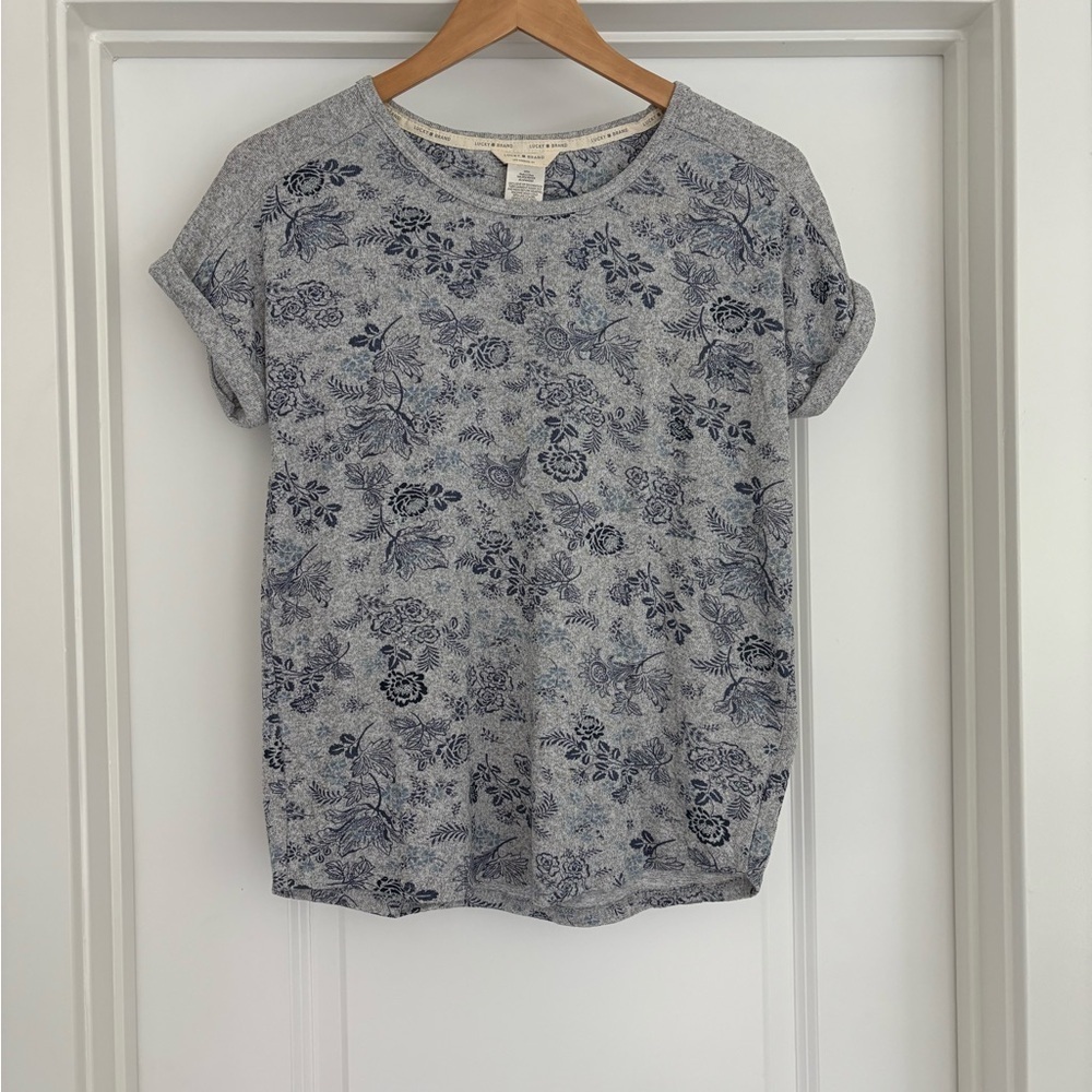 NWT Lucky Brand Pajama Set Top and Pants Floral Size S - Picture 4 of 13